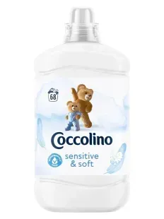 Дитячий кондиціонер для білизни Coccolino Sensitive & Soft, гіпоалергенний, 1,7 л (68 прань) 8720181410673 фото
