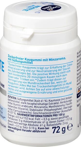 Жувальна гумка Dontodent FRESH WHITE з ксилітом м'ята, 50 шт 4066447580150 фото