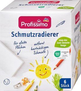 Меланінова магічні губки‑ластики Profissimo Schmutzradierer , видаляють стійкі плями, 6 шт 4066447717570 фото