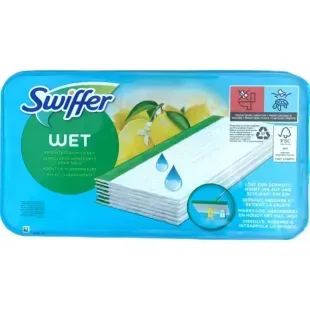 Серветки вологі змінні для швабри Swiffer Wet Лимон 10 шт 8700216672115 фото