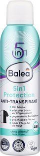 Антиперспірант-спрей Balea 5in1 Protection з 48-годинним захистом без спирту, 200 мл 4066447770766 фото