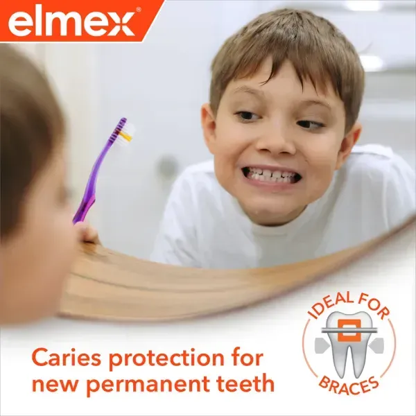 Зубна паста Elmex Junior Toothpaste 6&ndash;12 років, від карієсу, 75 мл 4007965560606 фото
