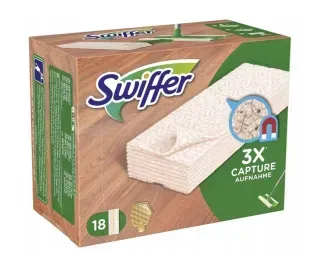 Змінні сухі серветки для швабри Swiffer Dry Parket & Laminat для делікатного прибирання 18 шт. 5413149232754 фото