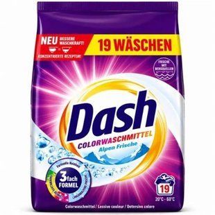 Стиральный порошок Dash Color Frische, 19 стирок, для цветных вещей, 0,95 кг 4012400504299 фото