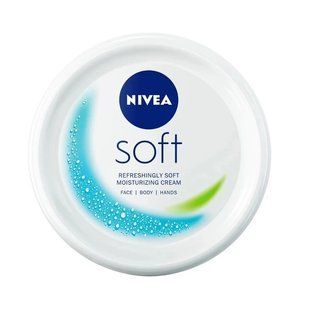Інтенсивно зволожуючий крем Nivea Soft для обличчя, рук та тіла з олією жожоба та вітаміном E, 100 мл 4006000009537 фото