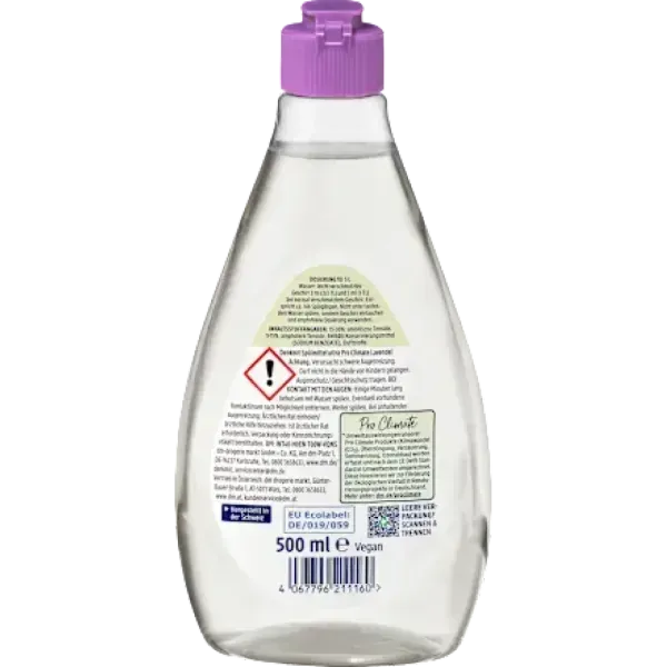 Бесфосфатное моющее средство с лавандой DenkMit Sp&uuml;lmittel ultra nature Lavendel, 500мл 4066447437188 фото