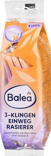 Одноразові станки Balea для жінок: еза, алое вера + вітамін Е, 8 шт (Німеччина), 3 л 4067796157789 фото