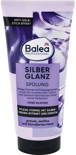 Професійний кондиціонер для нейтралізації жовтизни Balea Professional Silberglanz для сивого, білого та знебарвленого волосся, 200 мл 4066447365542 фото