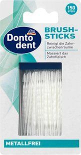 Щіточки міжзубні Dontodent brush-sticks: , масаж ясен (Німеччина), 150 шт 4066447705126 фото
