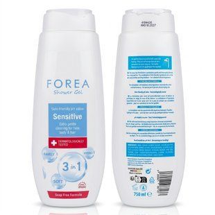 Гель для душу Forea Shower Gel Sensitive 3 в 1, 750 мл 4260421987168 фото