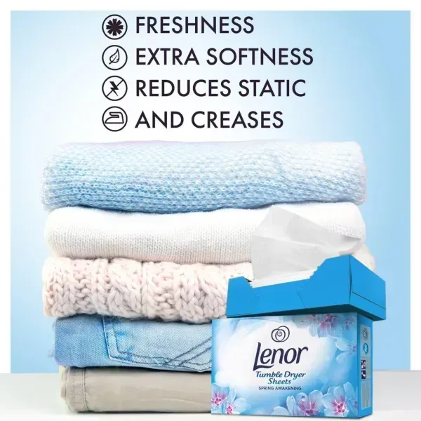 Ароматизовані серветки для сушильної машини Lenor April Fresh &laquo;Квітнева свіжість&raquo;, 34 шт 8001090747723 фото