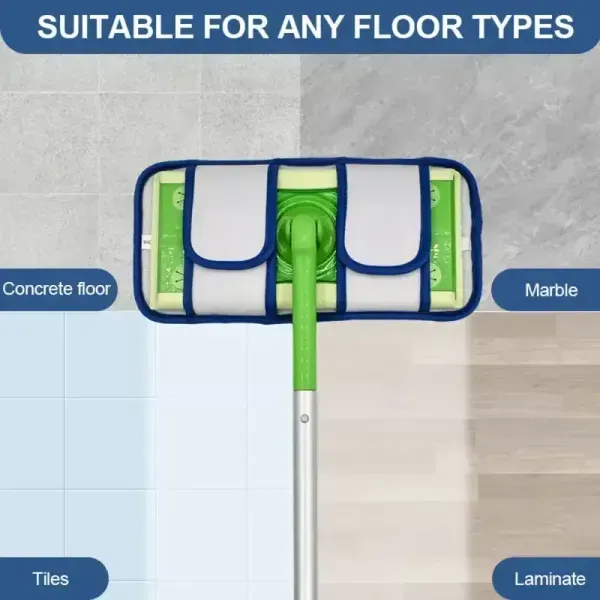 Насадка из Микрофибры для Швабры Swiffer, Многоразовая, Темно-Синяя, 14&times;28,5 см 80065400001 фото