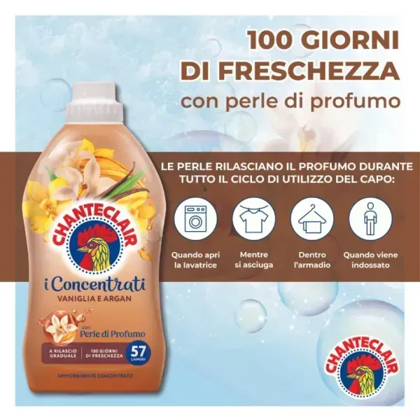 Ополіскувач для білизни Chante Clair Vaniglia e Argan 57 прань 1140 мл (8015194530419) для щоденного використання 8015194530419 фото