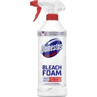 Піна для чищення ванної кімнати та туалету Domestos Power Foam White Mint Boost 435 мл 8720181659461 фото