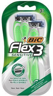 Чоловіча одноразова бритва BIC Flex 3 Sensitive, 3 шт 3086123568686 фото