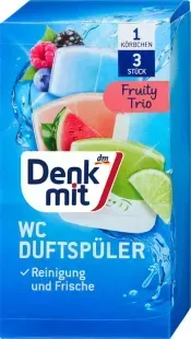 Туалетний блок Denkmit WC-Duftsp&uuml;ler (Fruity-Trio) 3x55 мл 4067796179675 фото